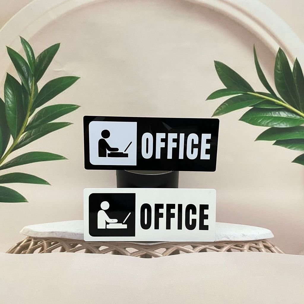 LA Sign akrilik office | Akrilik penanda ruang office akrilik Sudah Ada Perekat
