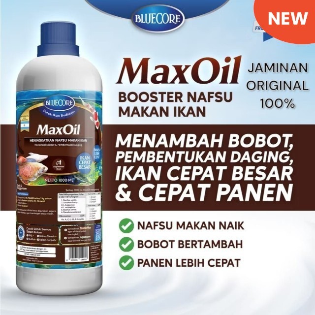 Bluecore Maxoil Vitamin ikan dan perangsang ikan / maxoil vitamin ikan dan perangsang ikan / maxoil