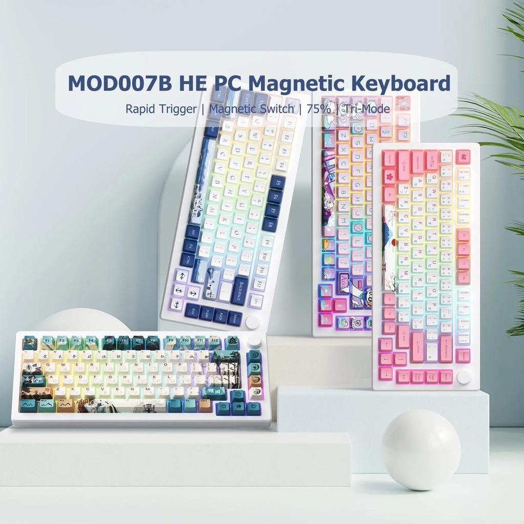 Akko MOD007B HE PC Gaming Keyboard with Magnetic Swit Rapid Trigger 8K 75% RGB USB Type-C/2.4G/Bluet