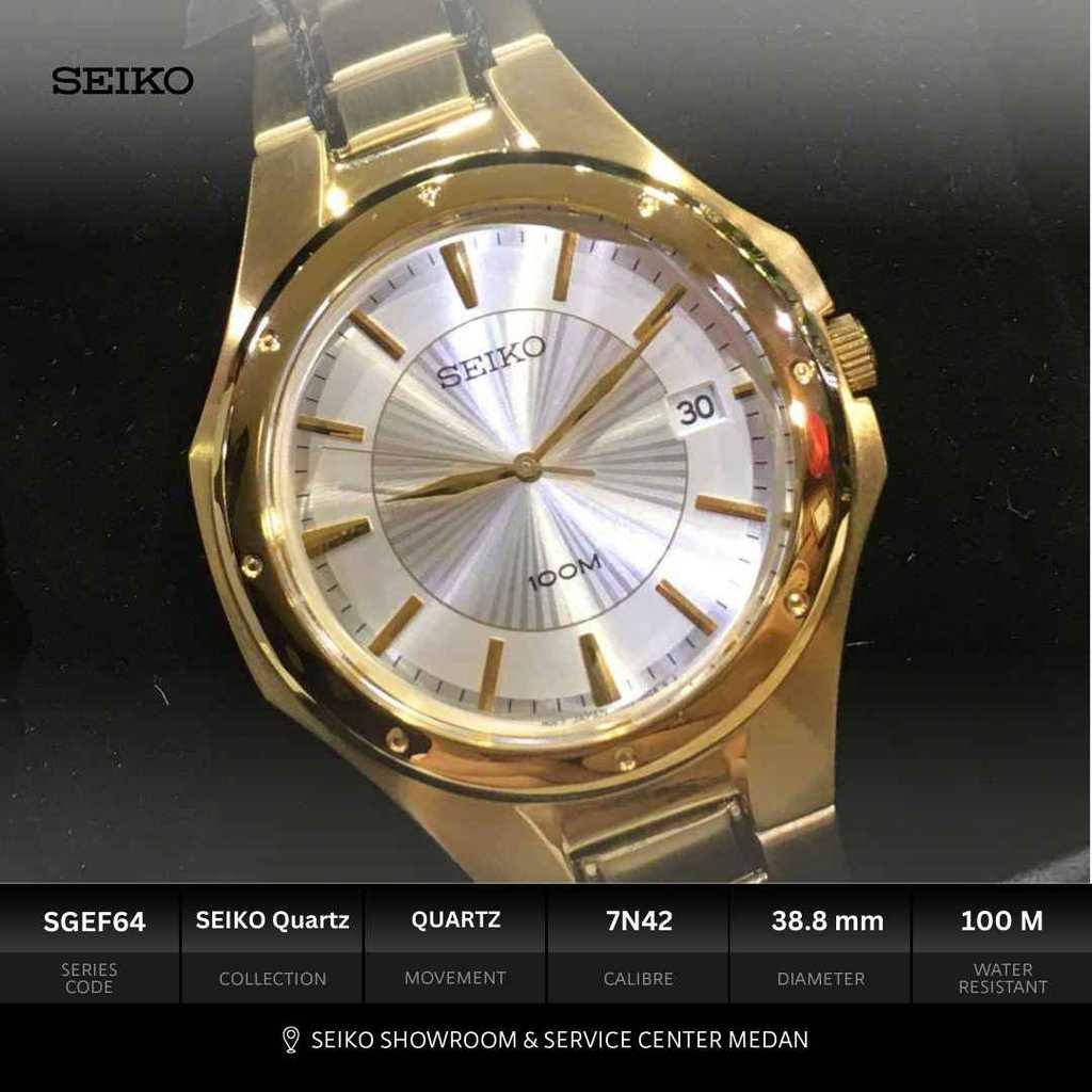 Seiko SGEF64 Jam Tangan Pria Kuarsa