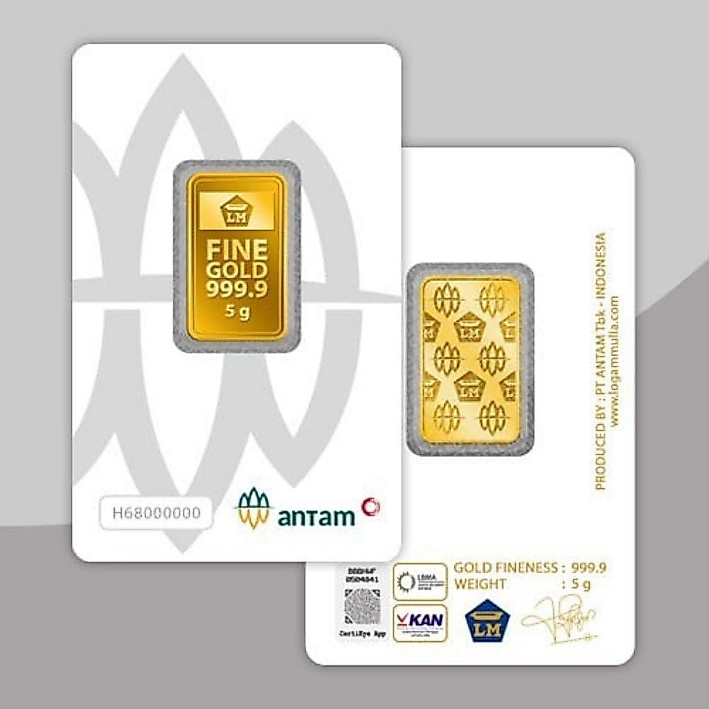 logam mulia Antam 5 gram