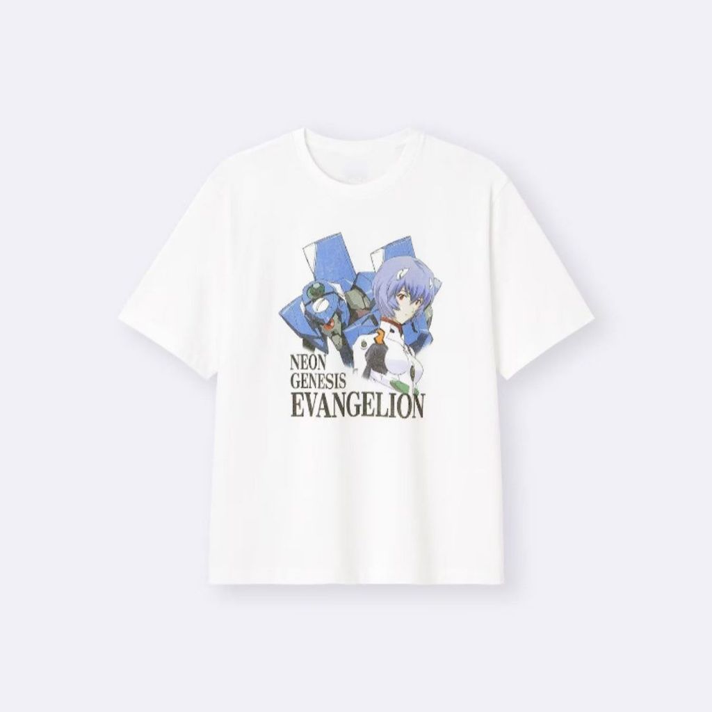 Kaos Oversized 100% Katun Murni Sablon Tidak Luntur Ready Stock Kirim Hari Ini COD GU Evangelion edi