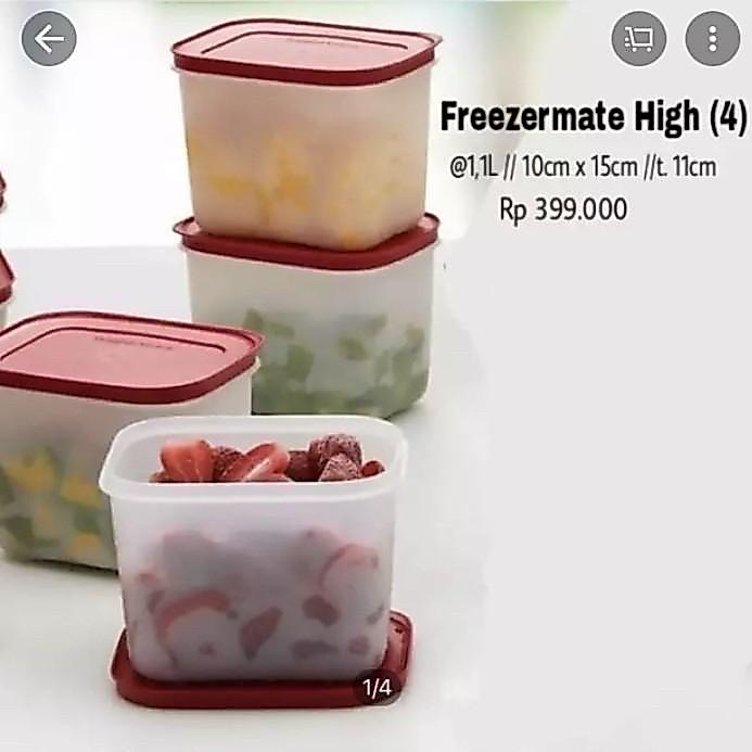 Tupperware Tempat Menyimpan Makanan di Kulkas Freezermate 2.5L Frozy Cozy Large Wadah Anti Repot