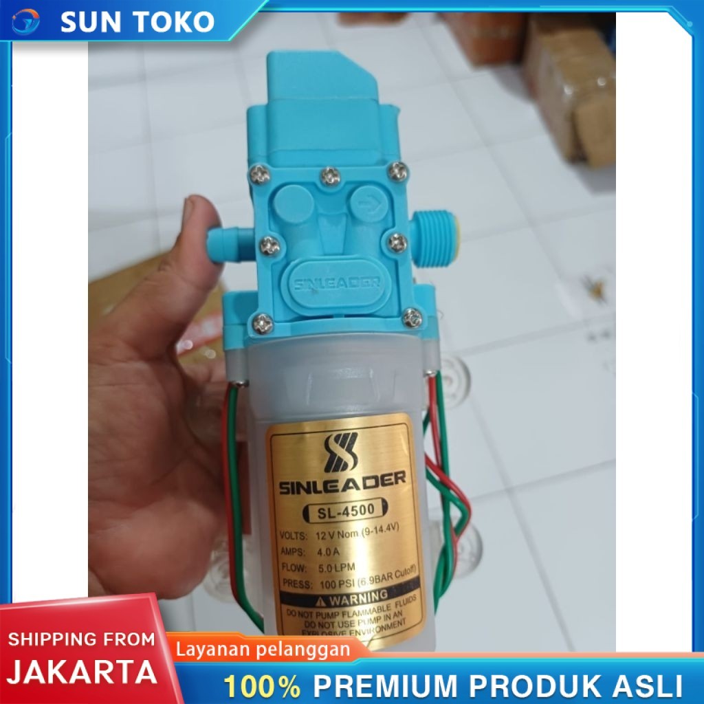 Pompa DC Dinamo Sprayer elektrik Sinleader Transparant 4949 - Otomatis Bertekanan tinggi