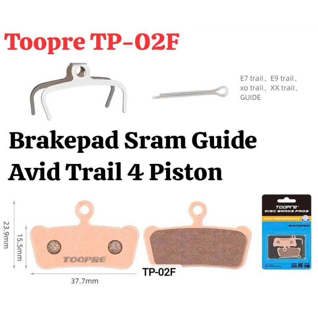 Foto Toopre Brakepad Kampas Pengganti Sram Guide Avid Trail 4 Piston sepeda MTB