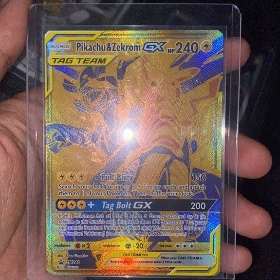 Pikachu & Zekrom GX Tag Team Promo Pokemon English