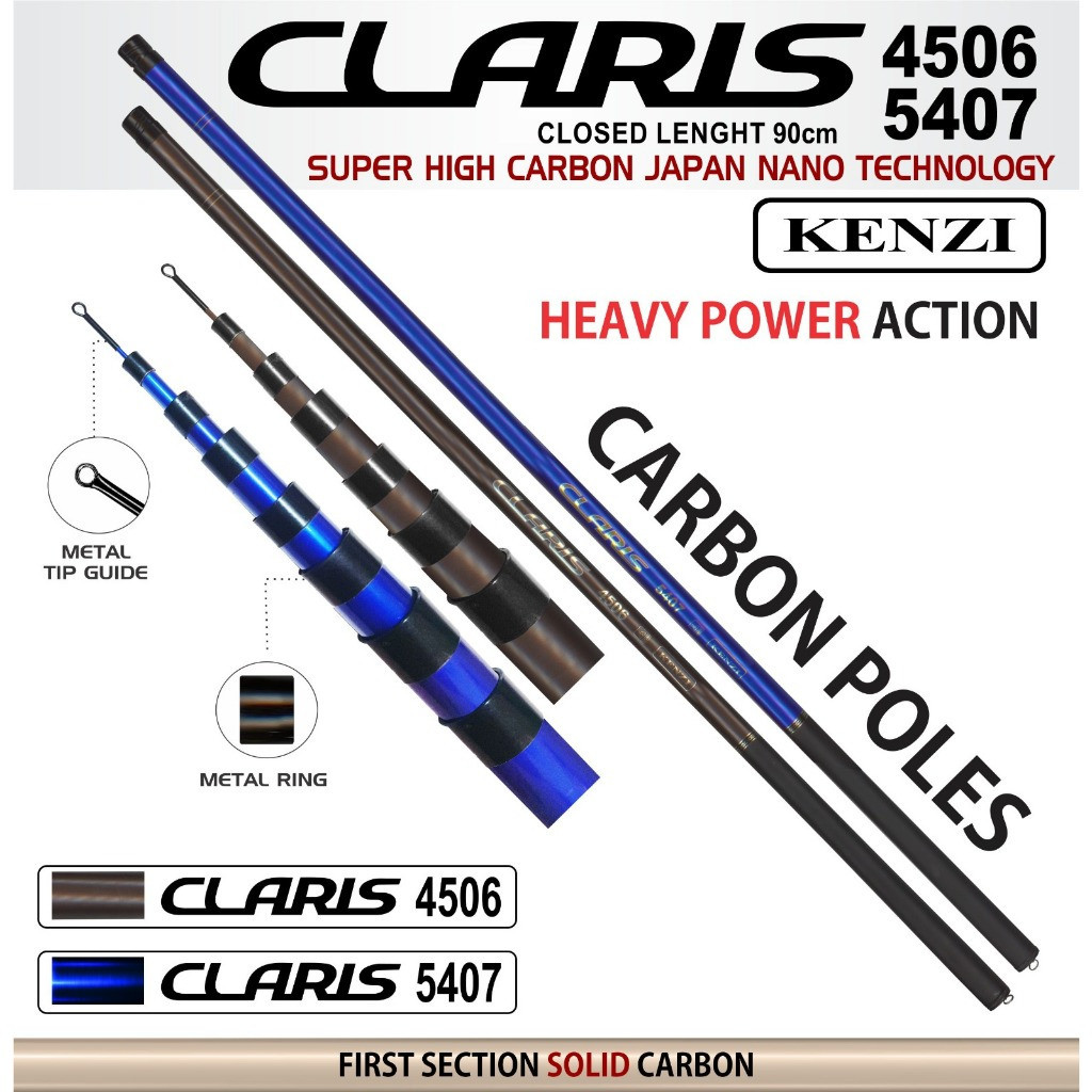 TEGEK KENZI CLARIS 4506 - Joran Stik Pancing