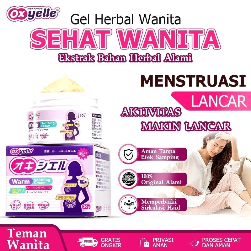 Nyeri Haid Gel Hangat Penghangat Perut | Kram Menstruasi | Krim Hangat Wanita | Oxyelle