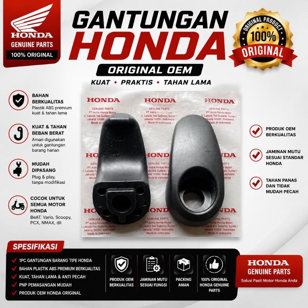 PROMO Gantungan Barang Standar Hnd Hitam All Hnd Mudah DiPasang Bisa Untuk Semua Motor Hnd TERMURAH
