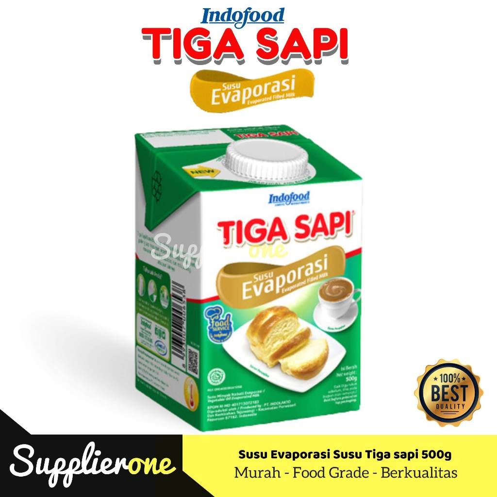 Susu Evaporasi Tiga sapi 500ml / Susu Tiga sapi / Susu Evaporasi 500gr