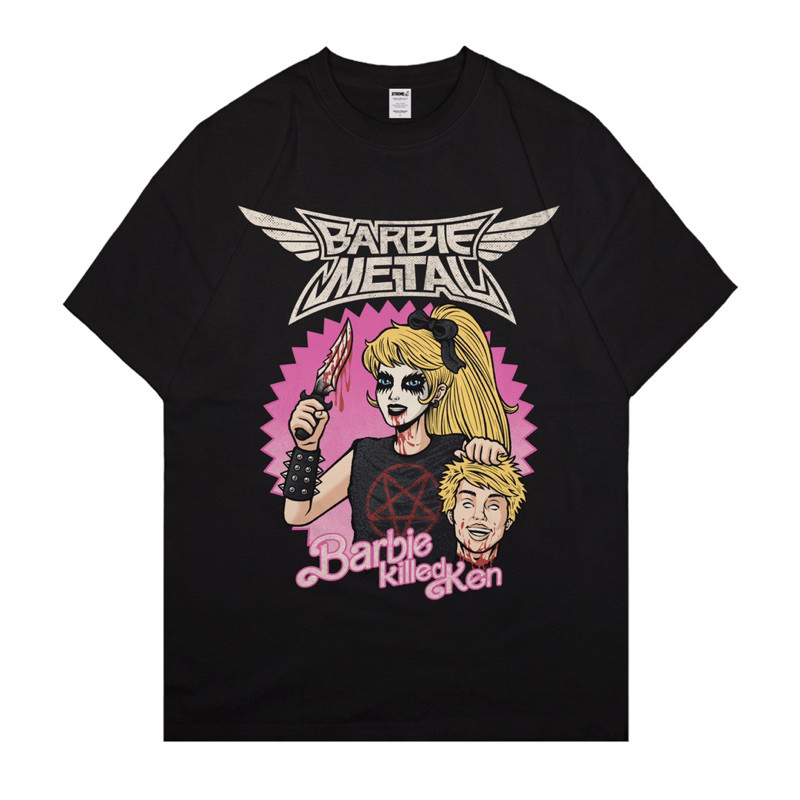 Barbie Metal Kaos Cowok