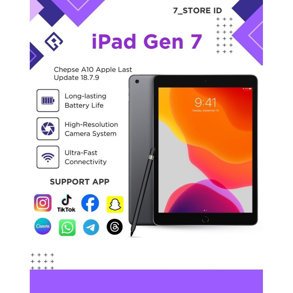 iPad Gen 5 , Gen 6 , Gen 7 , Gen 8 , Gen 9 Bypas Wifi / Cell  Permium , Ipad Second Murah , Ipad unt