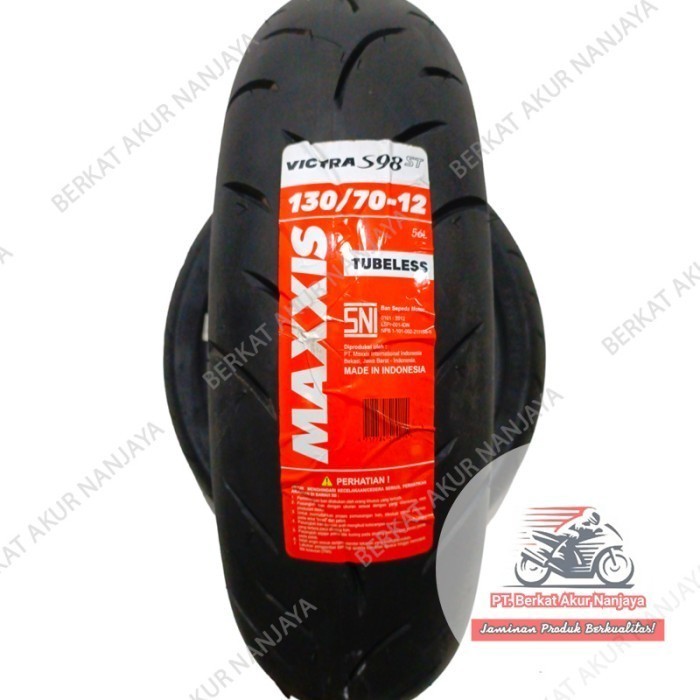 Ban motor Maxxis Victra 130 70 12 Ban Scoopy Genio Fazzio tubeless