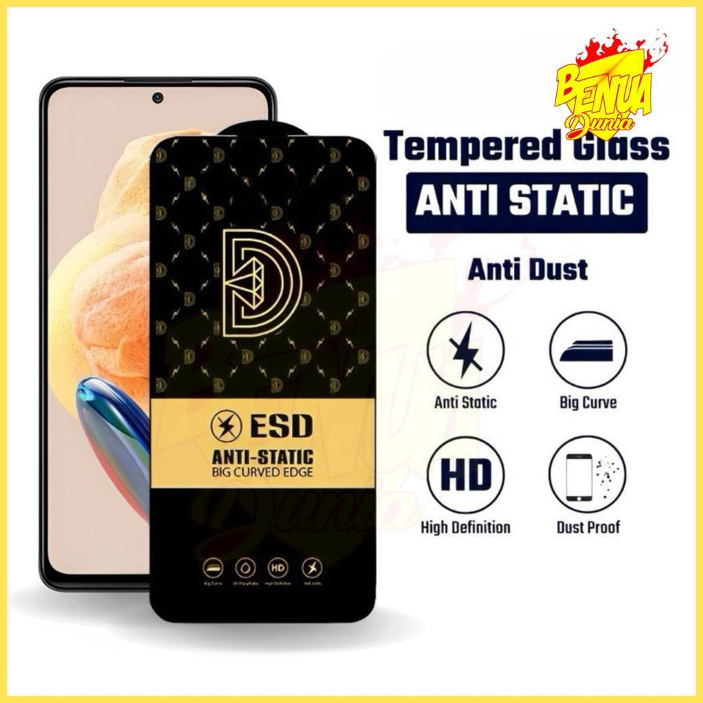TEMPERED GLASS FULL ANTI STATIC INFINIX NOTE 12 2023 NOTE 12 VIP NFC -BD