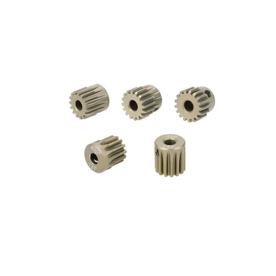 Gir Motor Pinion Logam Aluminium 48DP 3.175mm 13T-20T 21T-25T 26T-30T 31T-40T 41T-48T Untuk Motor Mo