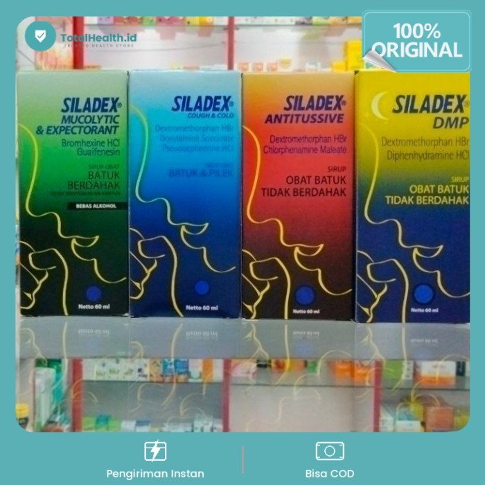 Siladex Obat Batuk 60 mL / siladex batuk kering / dahak / flu / pilek