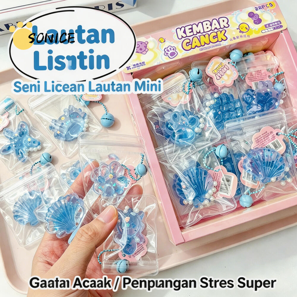 Mainan Squishy Hewan Laut Lucu Pelepas Stres, Mainan Pencet Penghibur Suasana Hati untuk Semua Usia