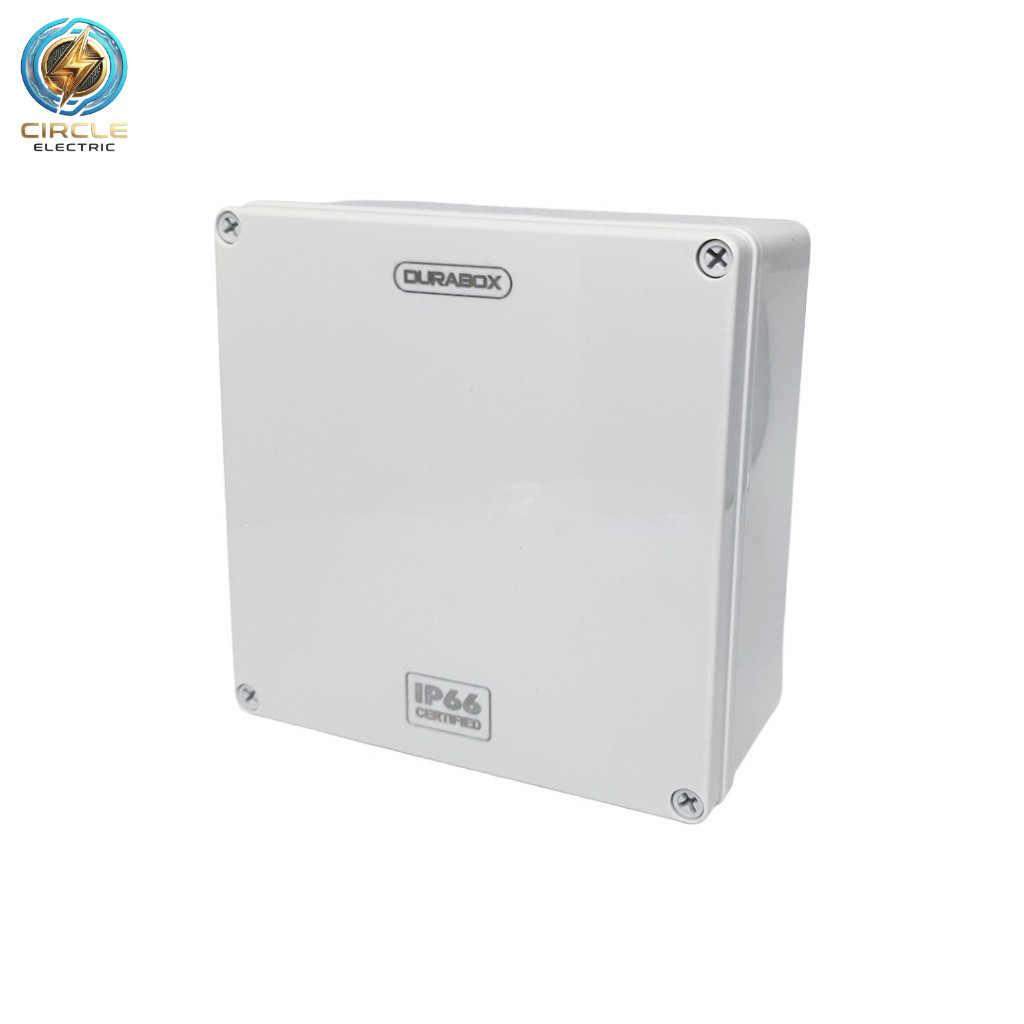 Box panel listrik DURABOX Junction Box 200x200x95mm ABS IP66 – Box Panel Listrik Tahan Air & Debu
