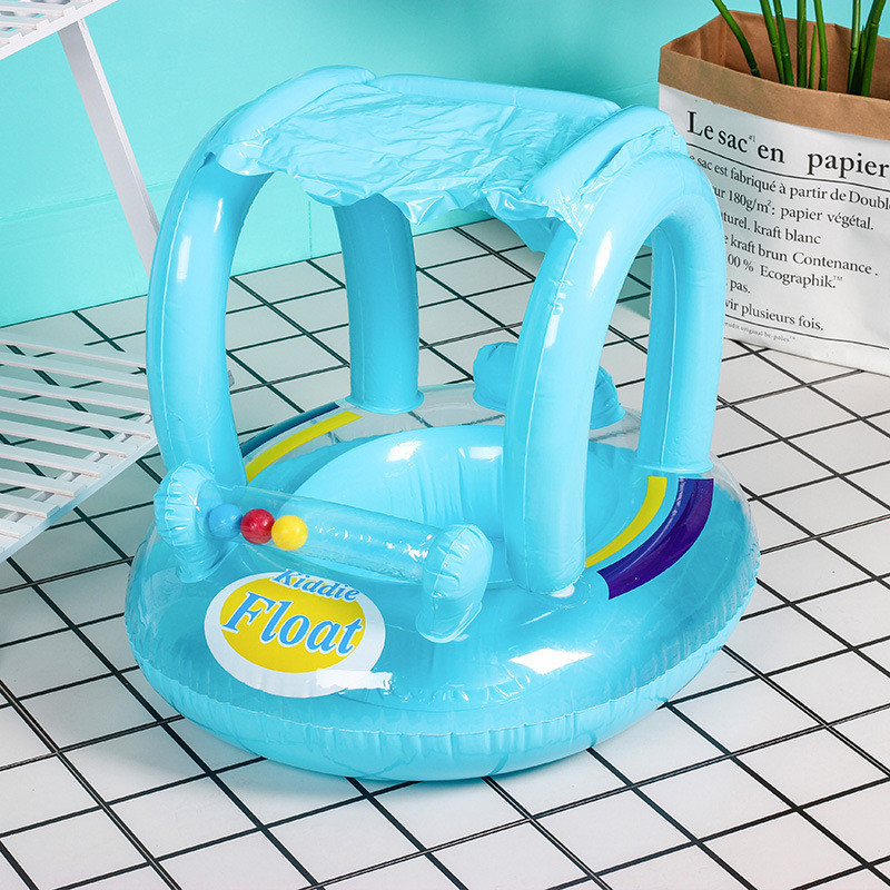 Pelampung Balon Berenang Alas Cincin Tirai Bel Alas Cincin Tiup PVC Air Cincin Renang Bayi