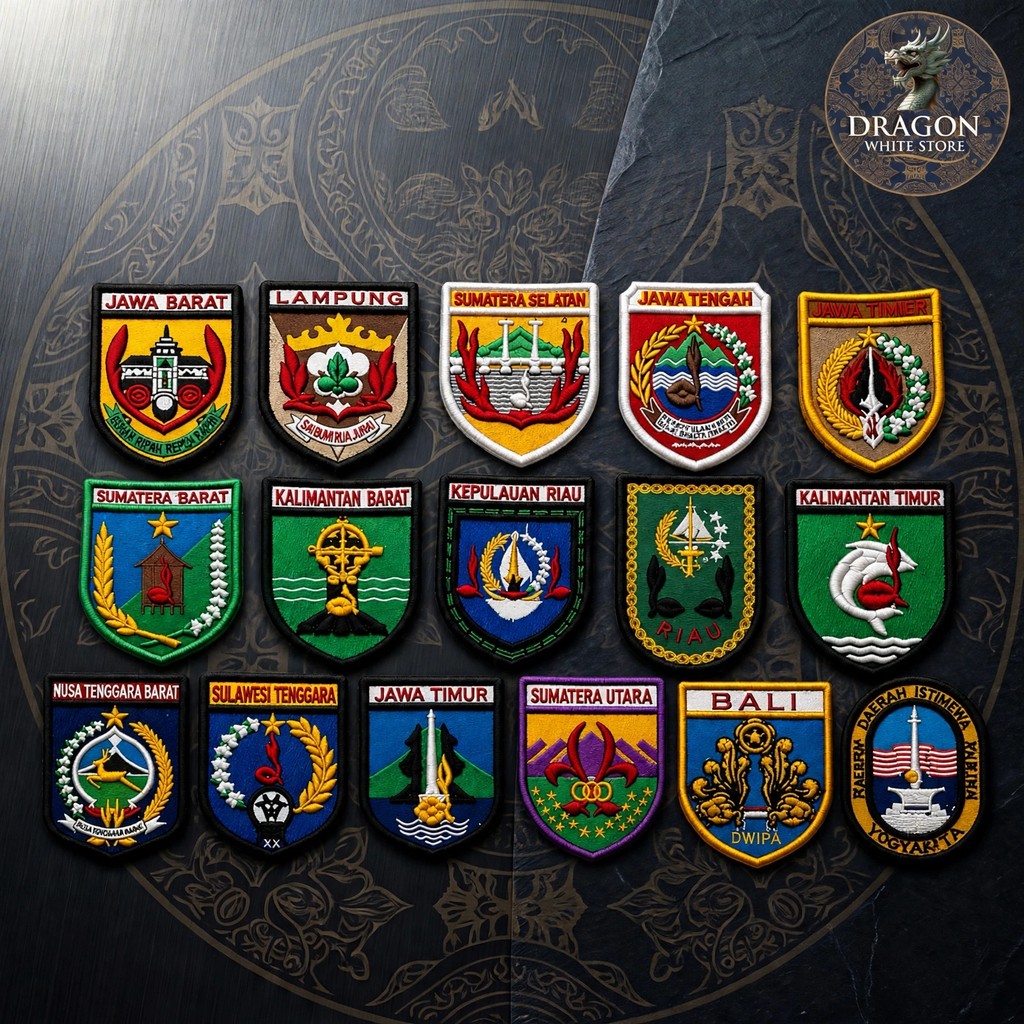 Badge Kwarda Kwarcab Pramuka Bordir Timbul 3D Komputer Custom