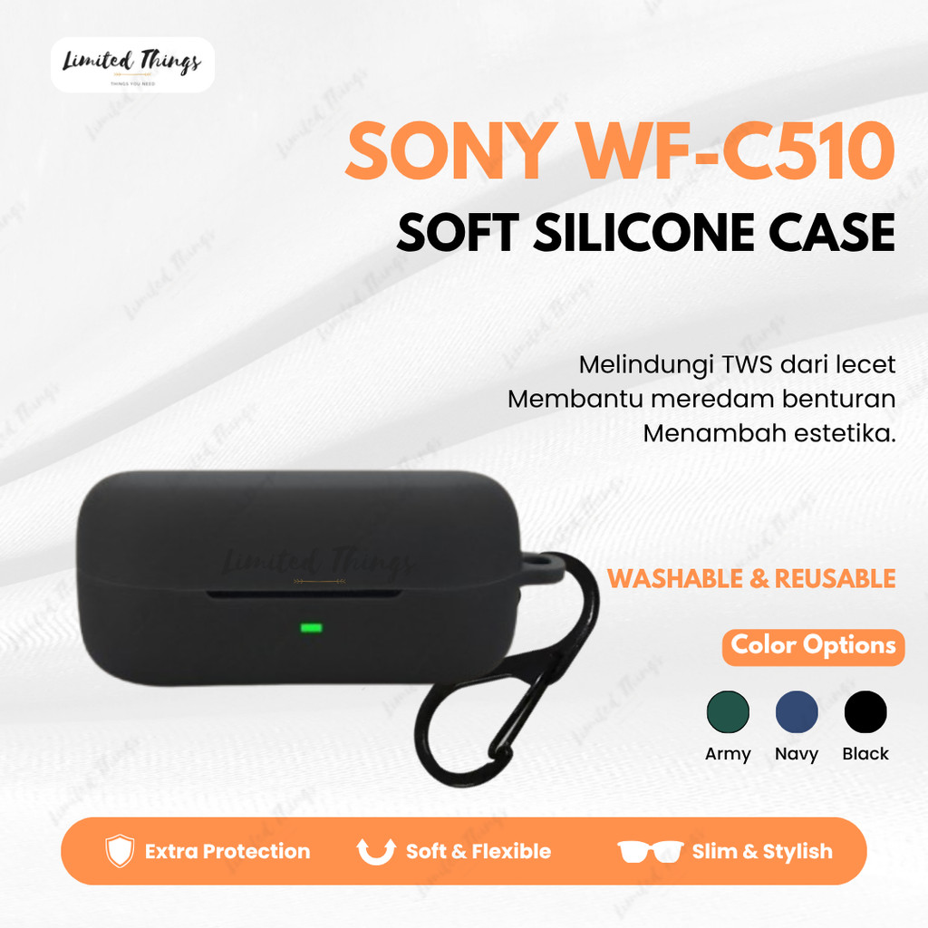 Case Cover Sony WF C510 Casing Silikon Protective
