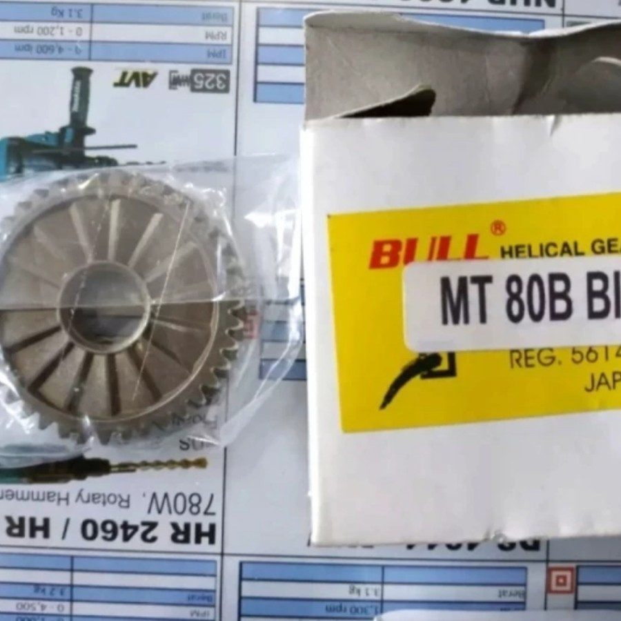 Gear Bor Maktec MT80B (besar big) Bull Gigi Bor Maktec MT80B Bull