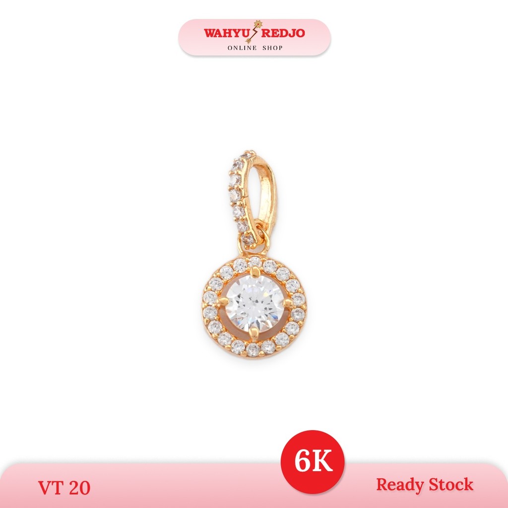 LIONTIN EMAS 6K MODEL BULAT MATA EMAS ASLI 100% WAHYU REDJO (NON PMR)