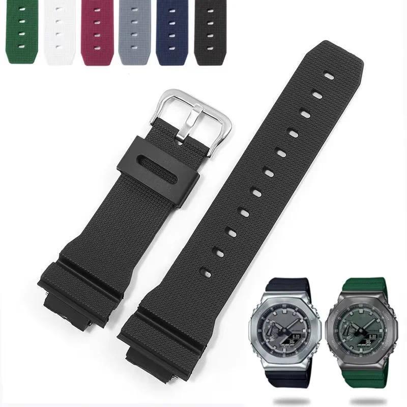 Watch Band For Casio G-Shock GM-2100 GM-S2100 GA-2100 GM-5600/GA5600 silicone watch strap men's spor