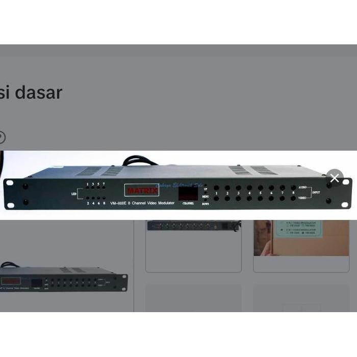 GB Matrix Modulator VM 860E 8 channel UHF TV Kabel Hotel CATV TERMURAH