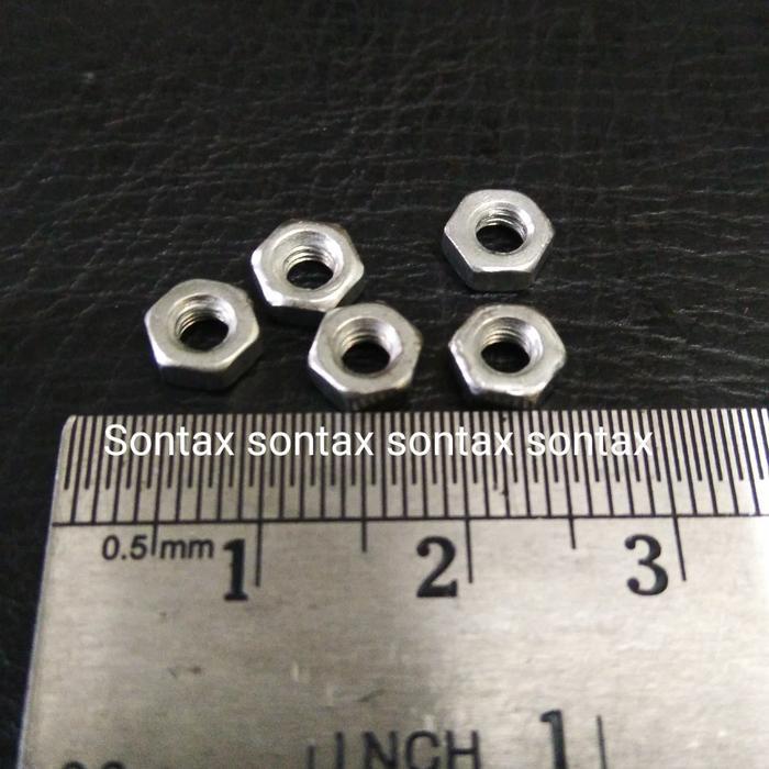 mur 3mm 3 mm untuk baut 3mm Big Salle 