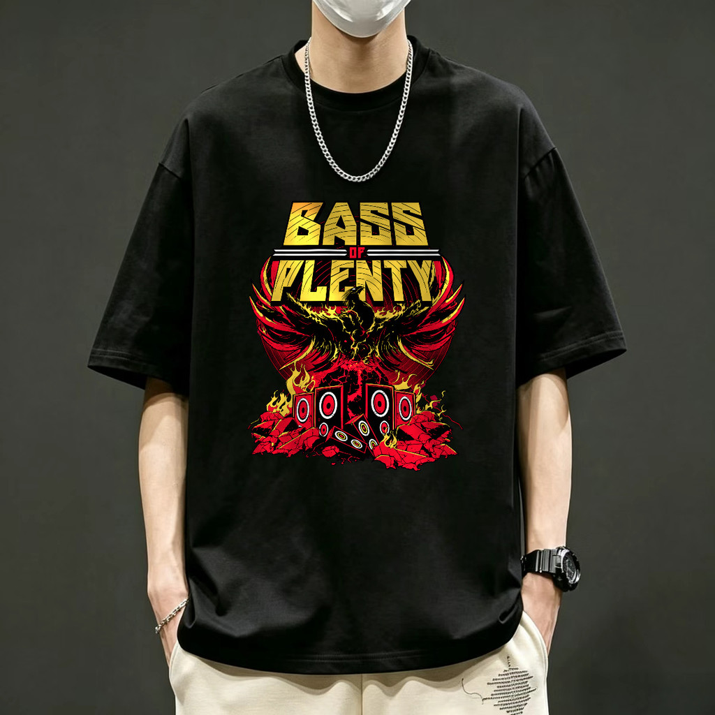 Kaos Band BabyMetal Phoenix Speaker Fire Eagle American Style T Shirt Unisex Oversize Kaos Pria Dist