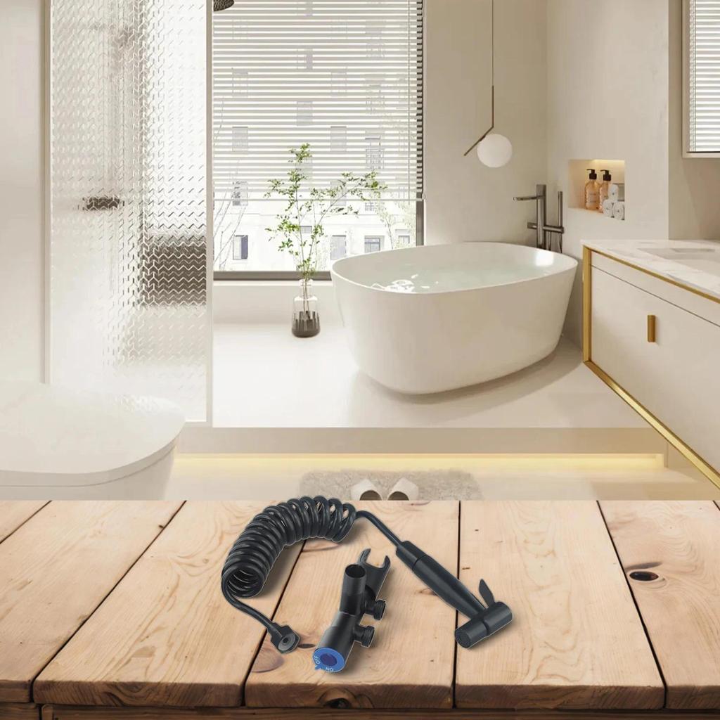 Bidet Spray Sanitary Kit Shower Multi Functional Practical Bidet Spray Black Bidet Spray Extremely H