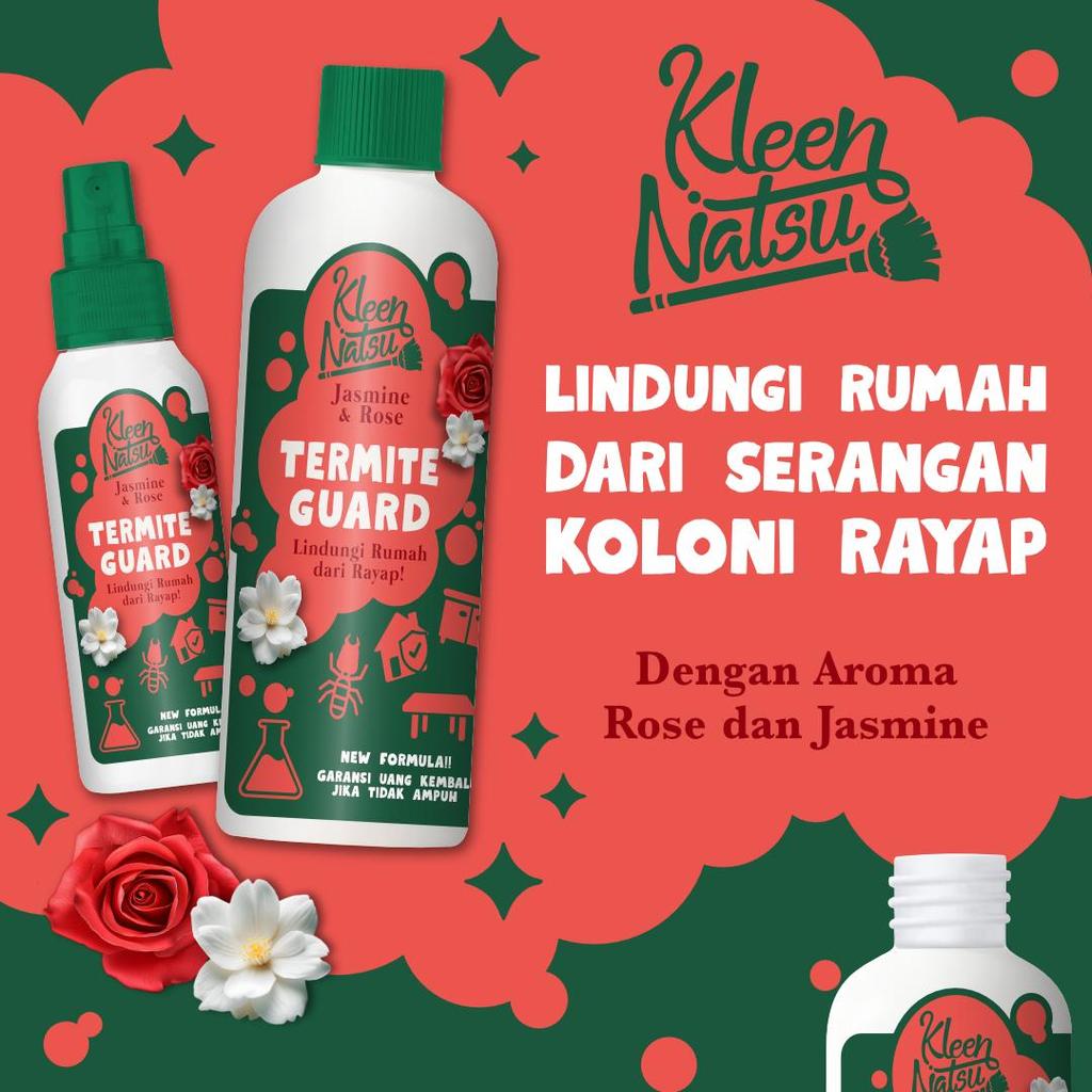 ANTI RAYAP SPRAY KAYU KLEENNATSU (GRATIS 100ML) Pembasmi Koloni Ratu Rayap Tanah Basah 100ML 1L Obat Racun Semprotan Anti Termite Cairan Penghilang Laron di Lemari Kusen Jendela Pintu Rumah Not Wiselie Seroxil Racoon PALING AMPUH