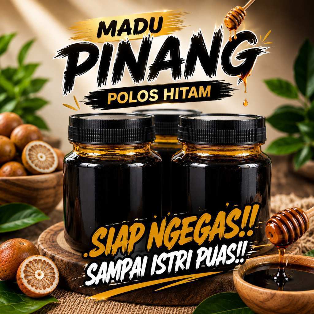 MADU, PINANG HITAM /MADU ALAMI, dengan kemasan terbaru, netto 200ml lebih banyak,dapat menjaga vital