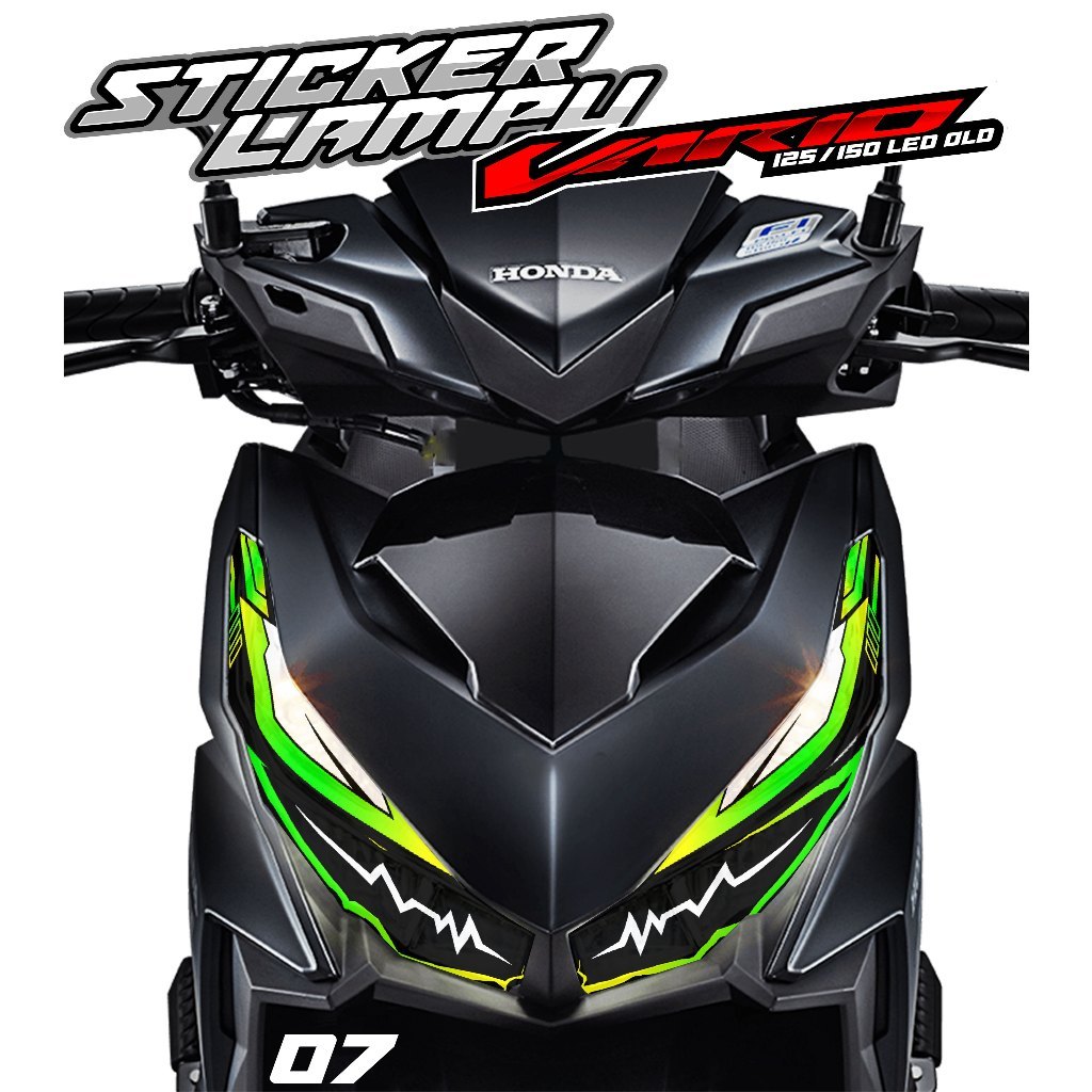 07 STICKER TRANSPARAN LAMPU ALIS VARIO 125/150 LED OLD - STICKER LAMPU ALIS VARIO 125/150 LED OLD RA