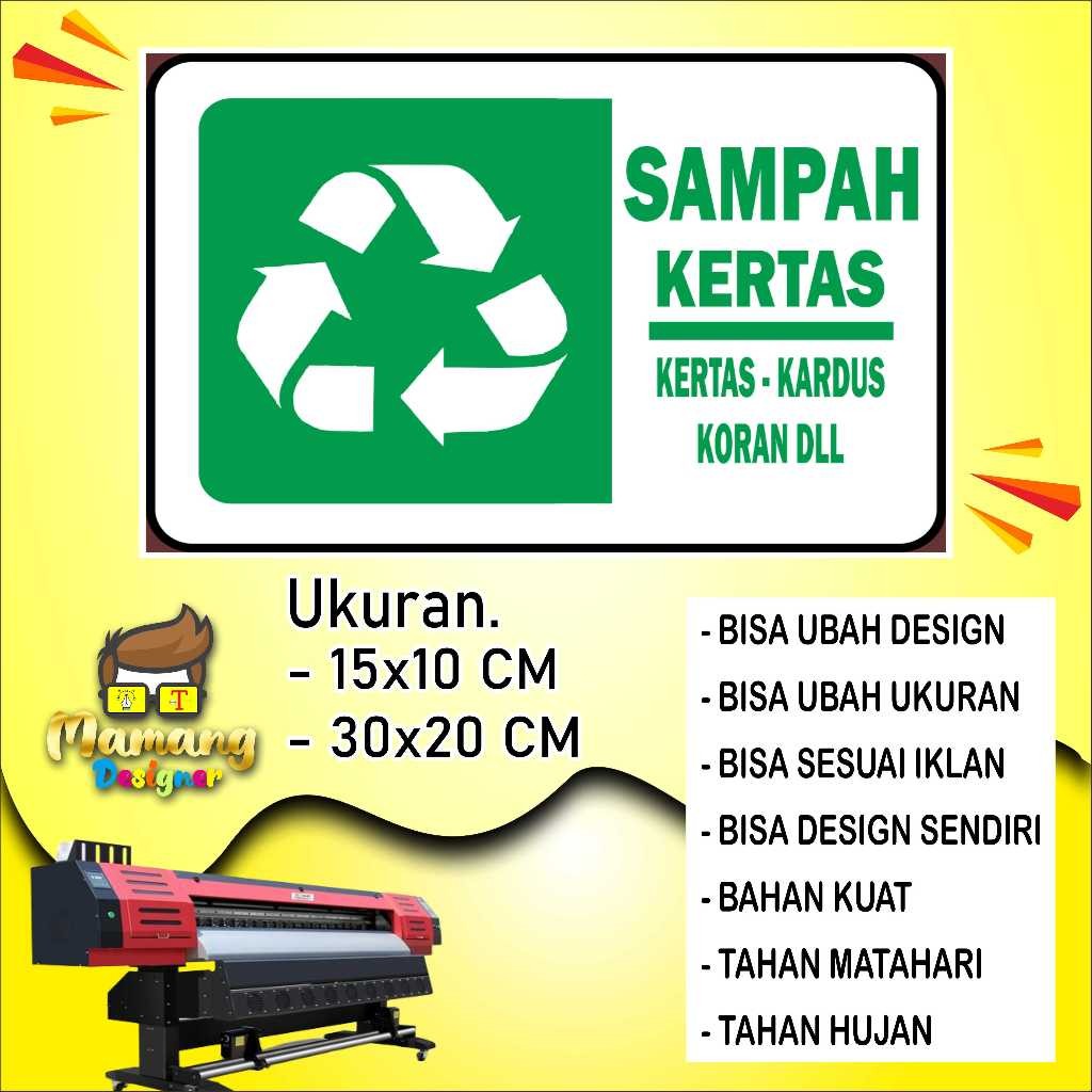 

Sticker Tempelan Untuk Tong Sampah Bahan Tahan Air Hijau