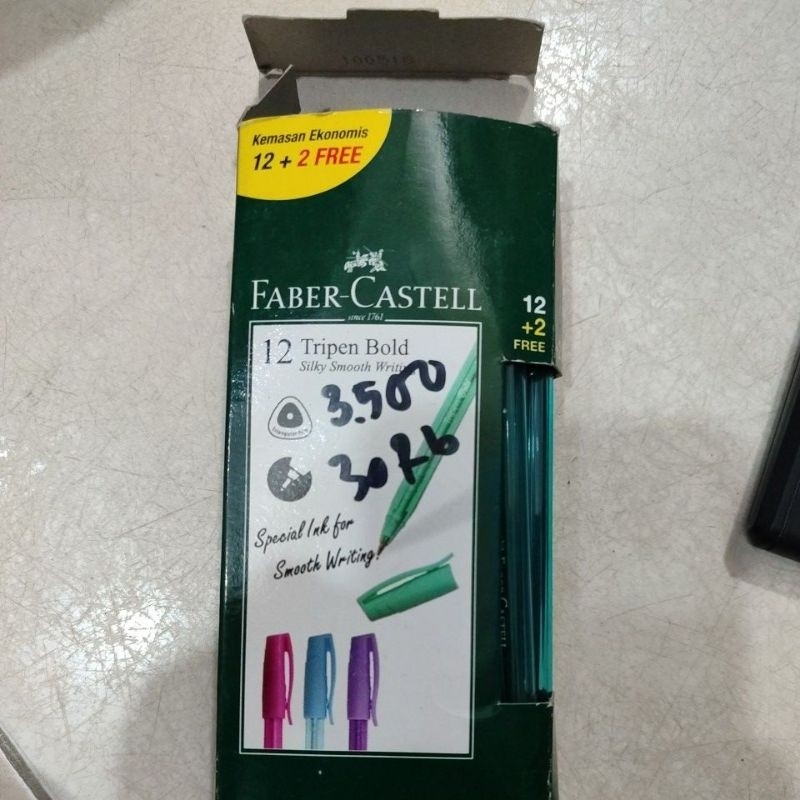 (12pcs) Pena Tripen bold faber-castell