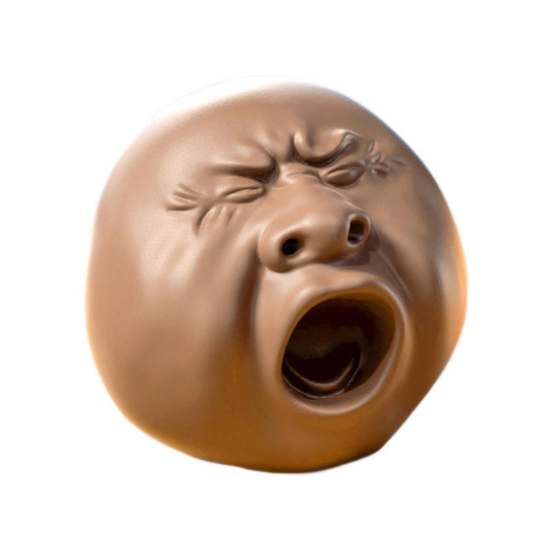 Novelty Gifts Funny Yawning Face Tea Pet Relax Squeeze Nose Water Spray Anxiety Stress Relief Toys A