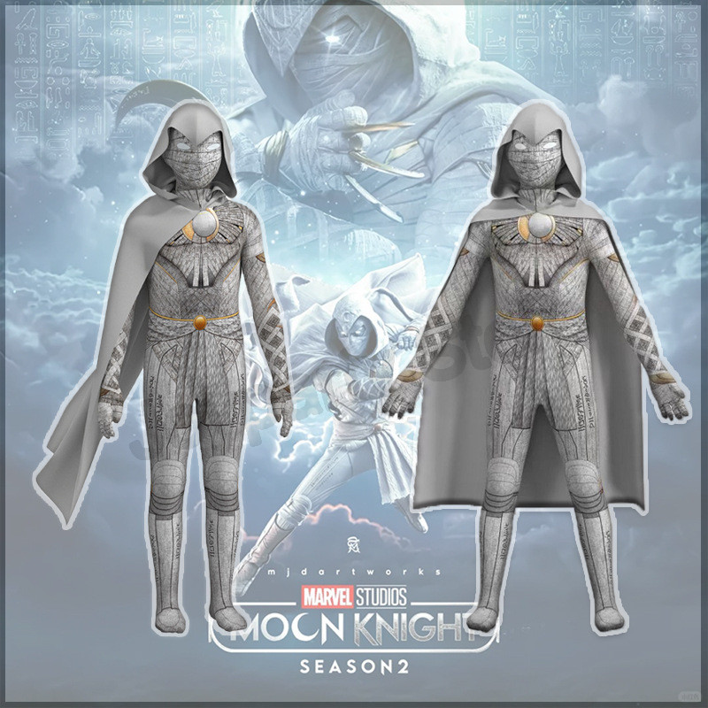 Marc Spector Costume Adult Men Moon Superhero Knight Marc Battle Suits Jumpsuits Cosplay Costume Hal