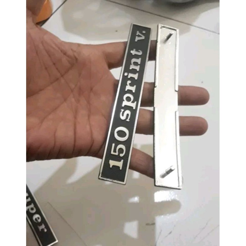 emblem ori original sprint v untuk belakang vespa sprint veloce bagol