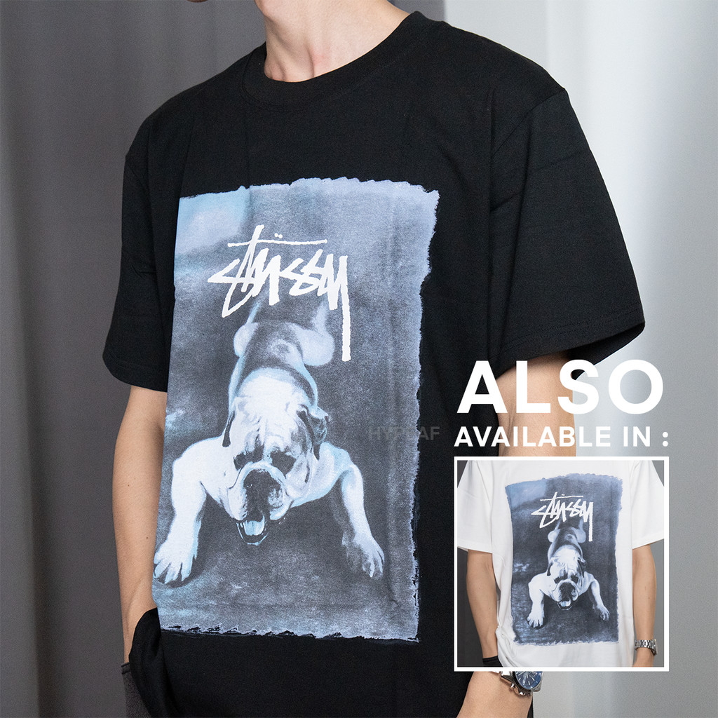 STUSSY Bulldog Tshirt Tee Authentic / Baju Kaos STUSSY Original