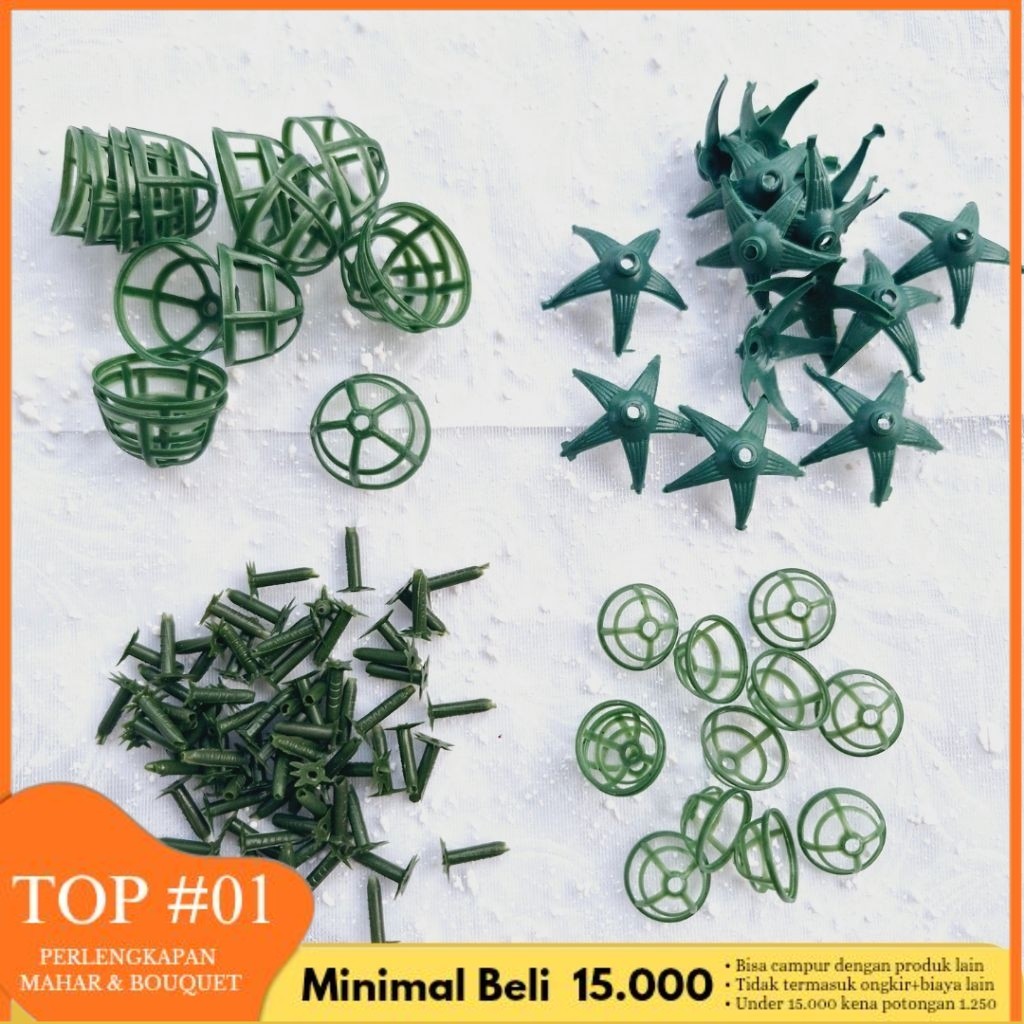 Sheeva G - [5 gr] PAKU / BINTANG / PARABOLA BUNGA SUYOK / KERANJANG BUNGA SUYOK / BAHAN KERAJINAN / 