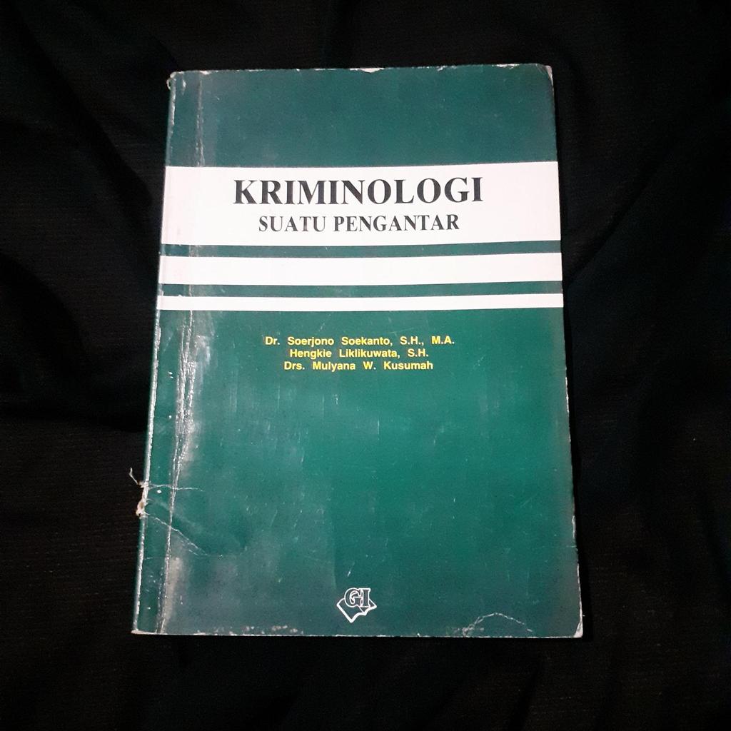 Kriminologi - Suatu Pengantar