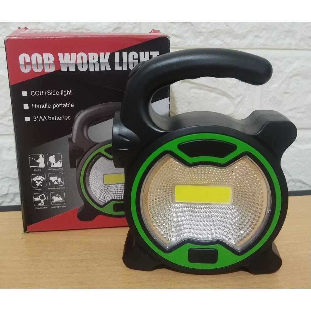 Senter Lampu COB Senter Led Work Light Mini Senter COB Batre AA