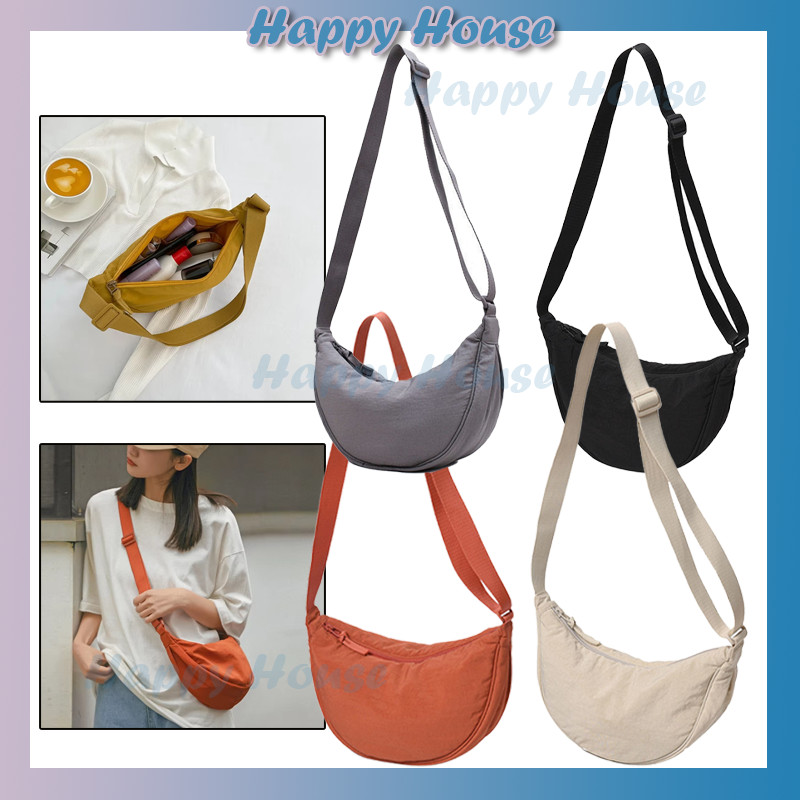 Tas Bahu Mini Wanita Selempang Waist Bag Sling Bag Kanvas Shoulder Bag Tas Selempang Cowok Cewek