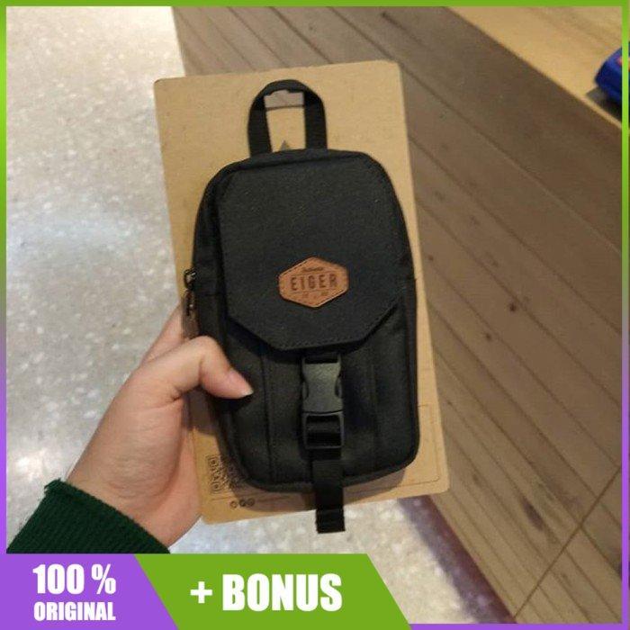 Urban Desk NEW Tas HP Eiger Codex Phonecase Sarung HP Black Hitam O124 Original Keren