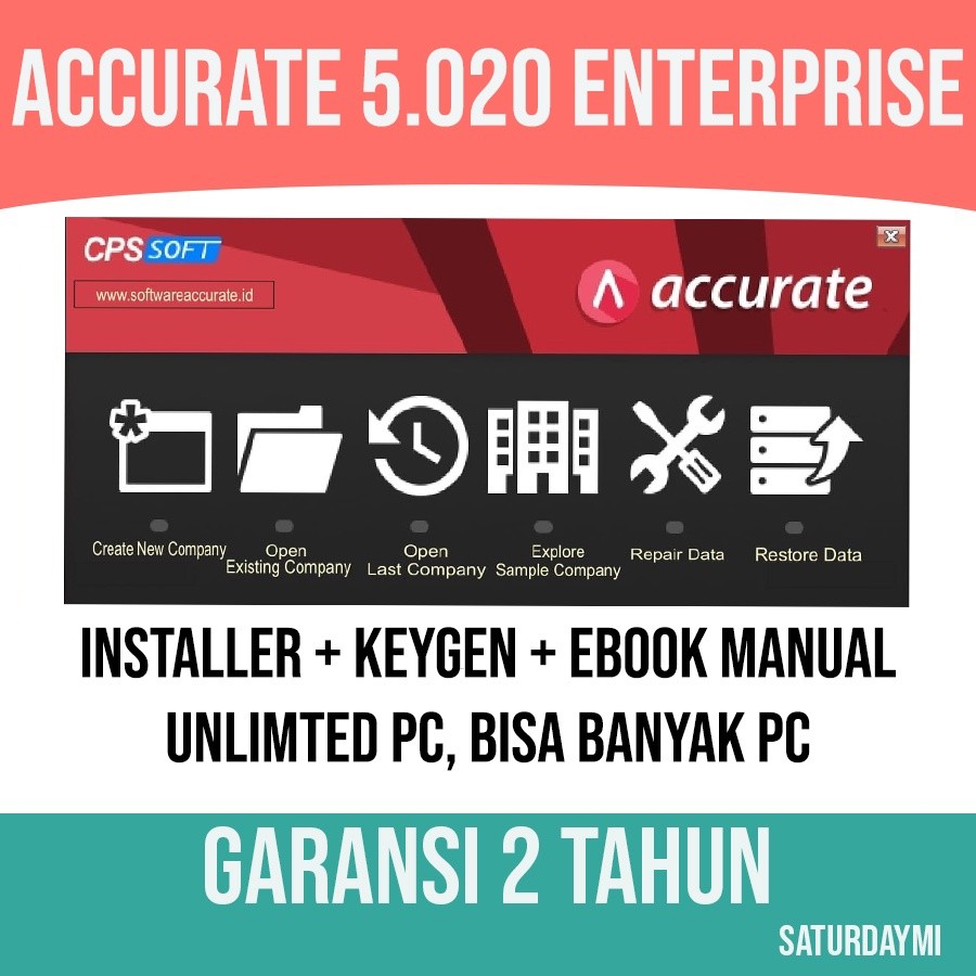 Accurate 5.020 Enterprise Full Version Bisa banyak PC Lifetime