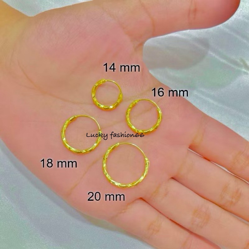 Anting Gipsy Motif Bambu 16 mm / 25 mm