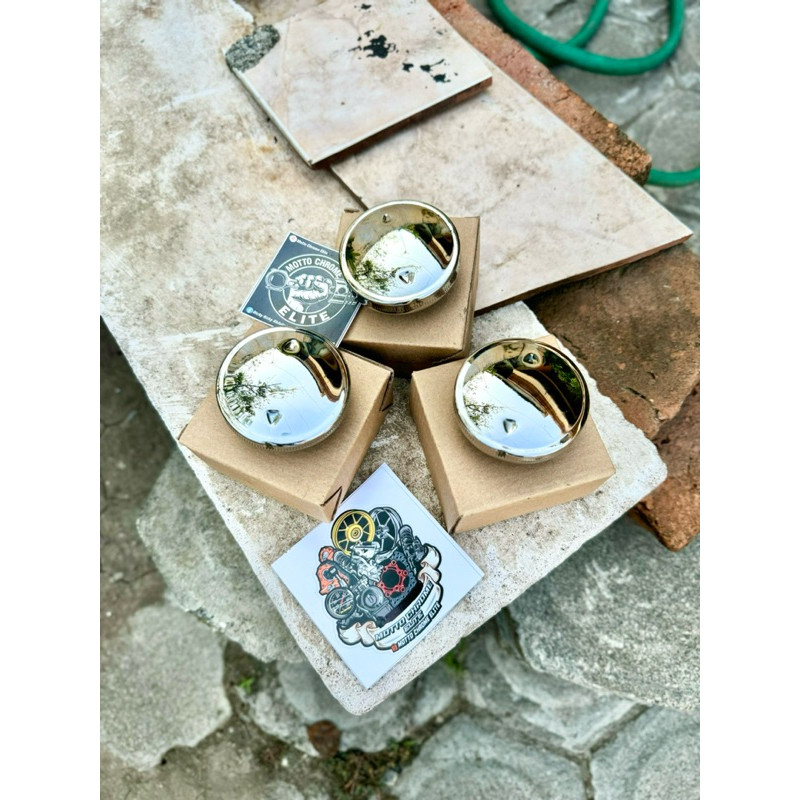 Tutup Tangki Bensin Cap Fuel Beat Vario Scoopy Motor Matic Bebek Original AHM SUDAH CHROME