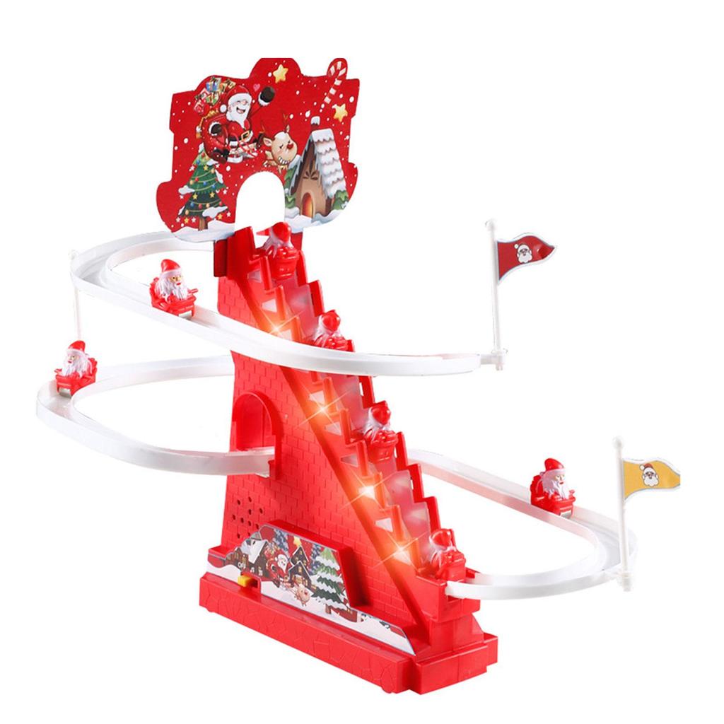 Electric Climbing Ladder Santa Claus Gift Xmas Gift Ladder Climbing Santa Claus for ristmas Party Sh